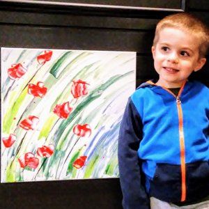 "Spring Fling" Palette Knife Painting